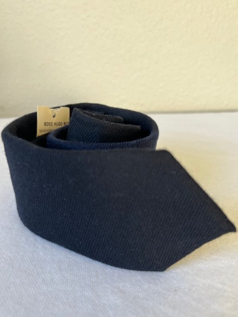 Hugo Boss Wool Tie DARK /BLUE